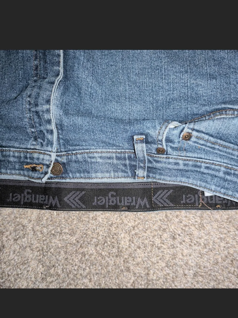 Wrangler Men's Straight Jeans Blue Denim